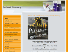 Tablet Screenshot of ensoleilpharmacy.com